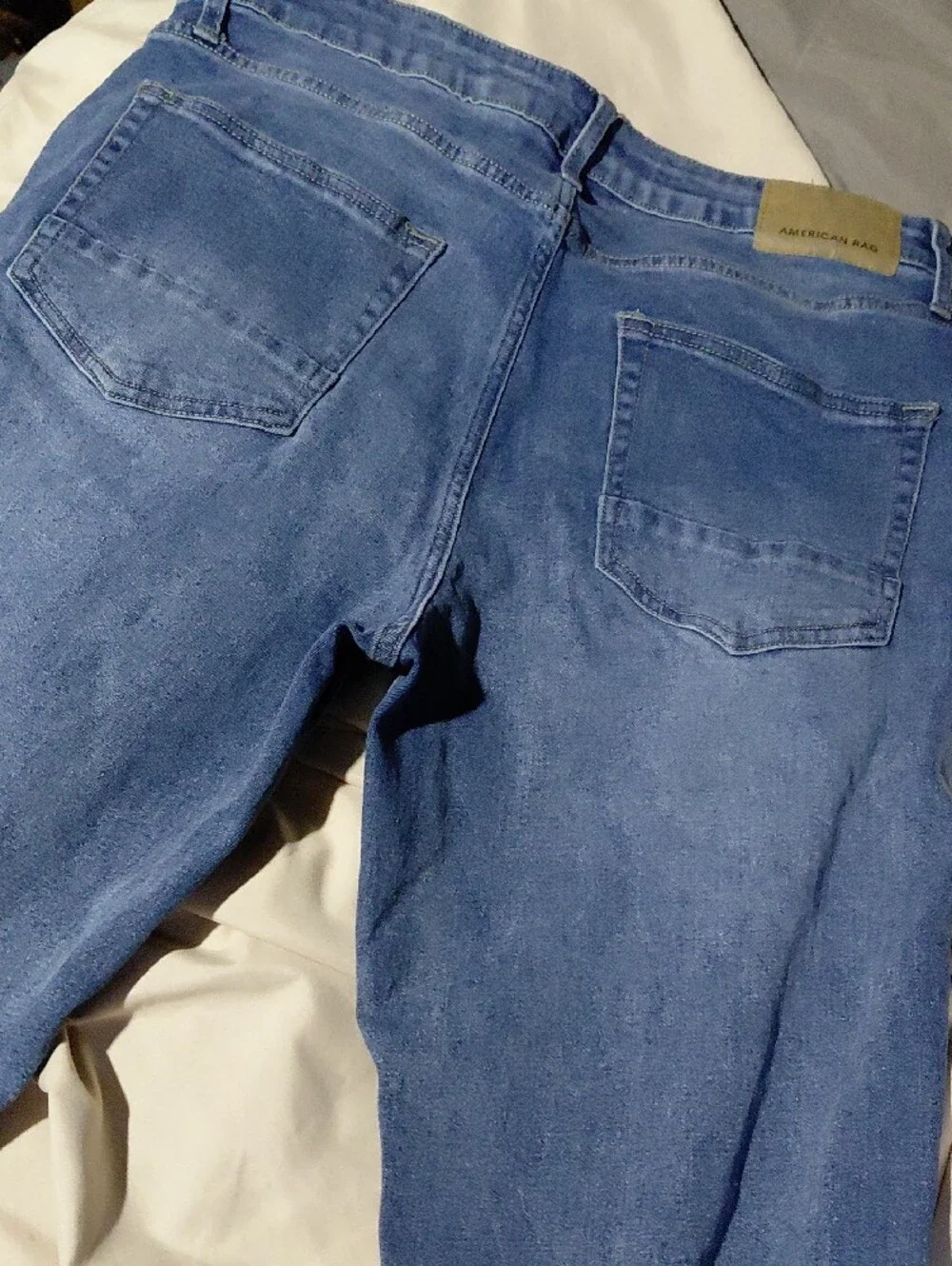 American Rag Men's Light Blue Slim Straight Jeans